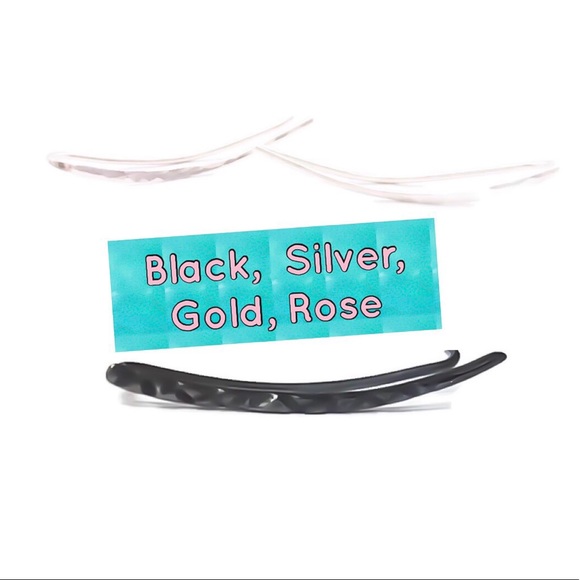 Long Textured/Hammered Ear Climber Earrings 925 Sterling Silver, Gold, or Rose - Picture 4 of 8